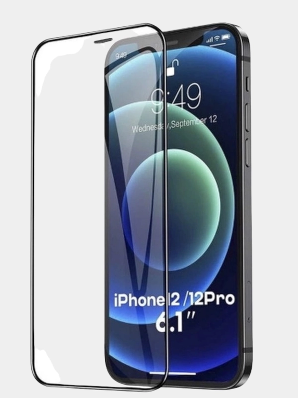 Защитное противоударное стекло с рамкой для iphone айфон