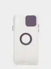 Чехол глянцевый полупрозрачный с защитой для камеры на IPhone 11