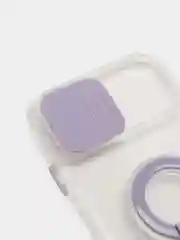 Чехол глянцевый полупрозрачный с защитой для камеры на IPhone 11