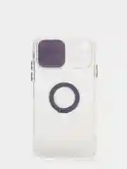 Чехол глянцевый полупрозрачный с защитой для камеры на IPhone 11