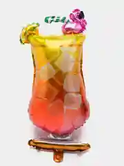 Розовый фольгированный шар "Коктейль"