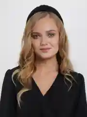 Черный вязаный ободок для волос с узлом