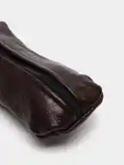 Тёмно-бордовый ключница из натуральной кожи