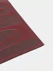Тёмно-бордовый обложка для паспорта из натуральной кожи с тиснением