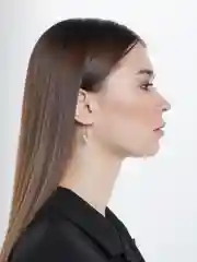 Белый серьги с подвеской из жемчуга,фианита