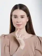 Голубой кольцо с жемчугом