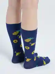 Синий цветные носки