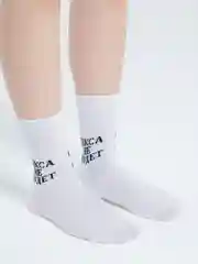 Белый носки с надписями