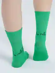 Зеленый носки с надписями