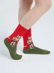 Красный носки "Арт"