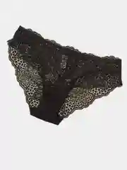 Черный трусы женские молодежные кружевные