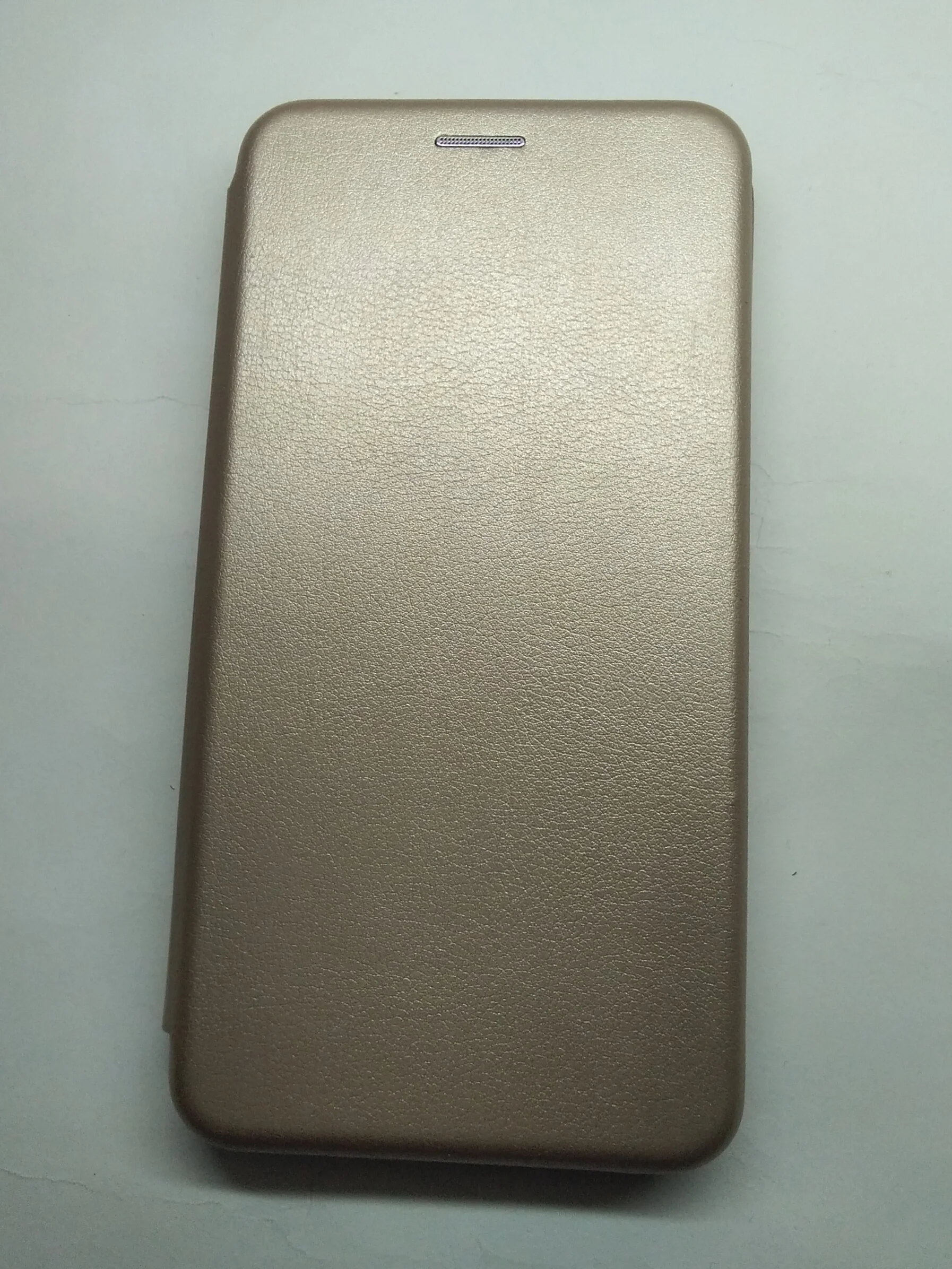 Золотой чехол-книжка (флип) Meizu M5C