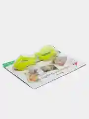 Желтый очки для плавания детские с берушами и зажимом, очки плавательные для бассейна