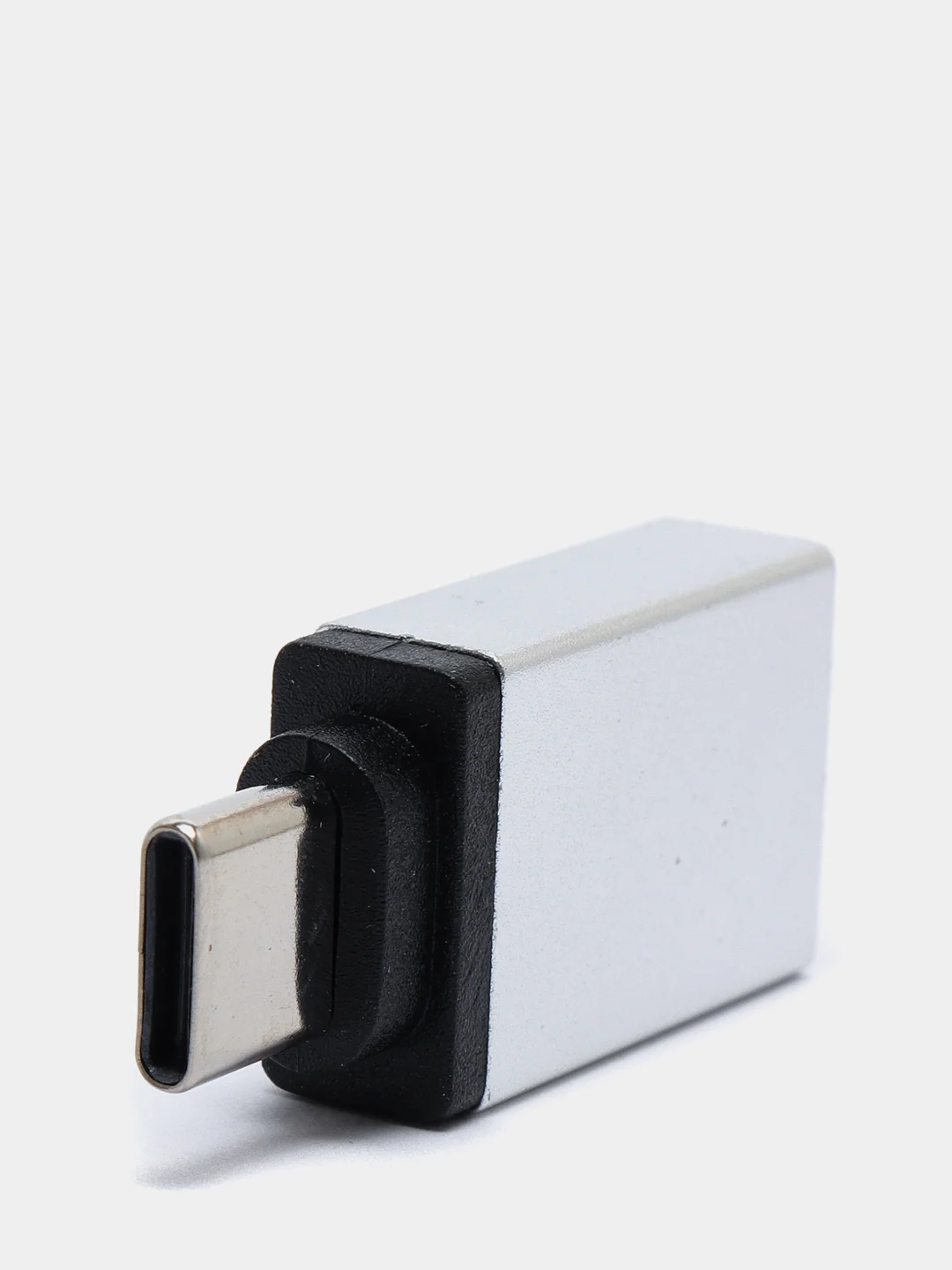 Серебряный переходник отг OTG с Type-C на USB