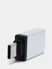 Серебряный переходник отг OTG с Type-C на USB