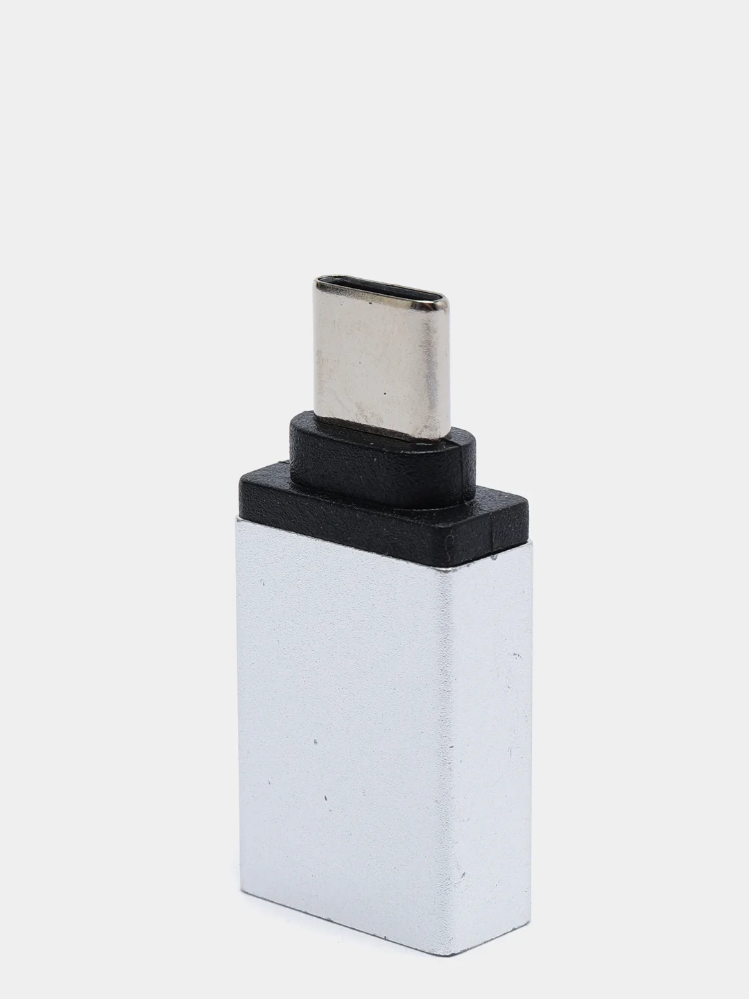Серебряный переходник отг OTG с Type-C на USB