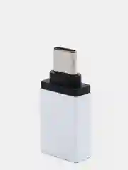 Серебряный переходник отг OTG с Type-C на USB