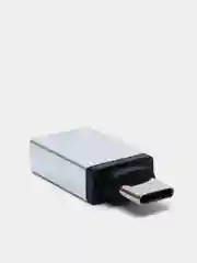 Серебряный переходник отг OTG с Type-C на USB
