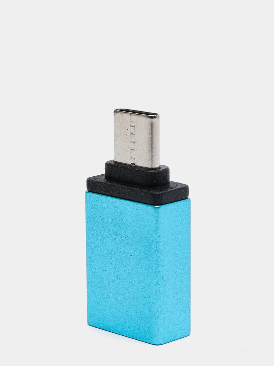 Голубой переходник отг OTG с Type-C на USB