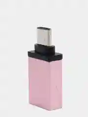 Розовый переходник отг OTG с Type-C на USB