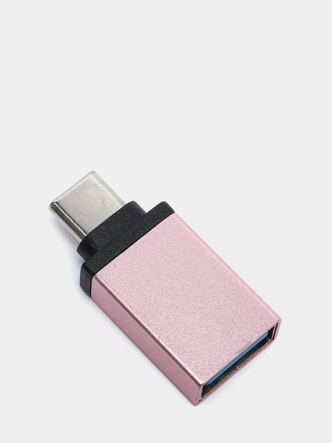 Розовый переходник отг OTG с Type-C на USB