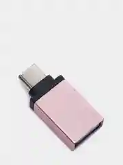 Розовый переходник отг OTG с Type-C на USB