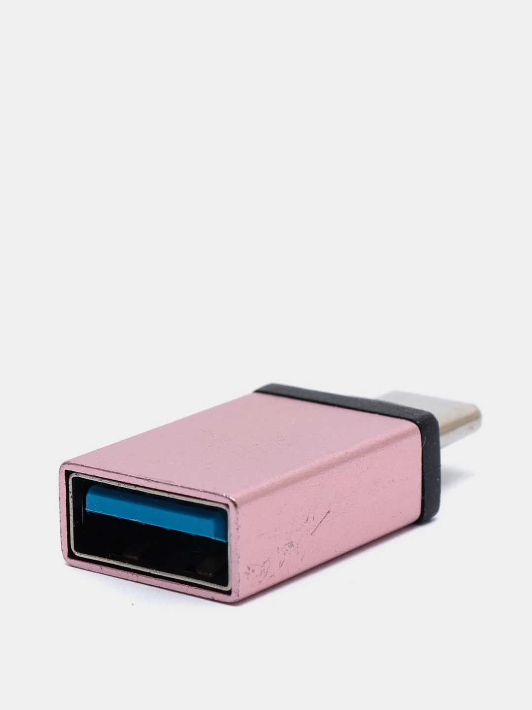 Розовый переходник отг OTG с Type-C на USB
