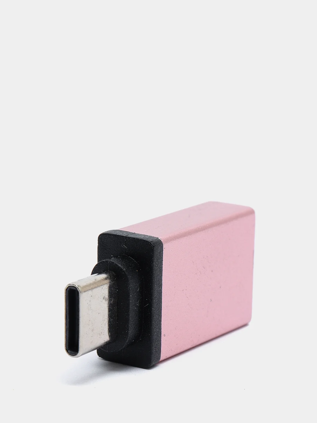 Розовый переходник отг OTG с Type-C на USB