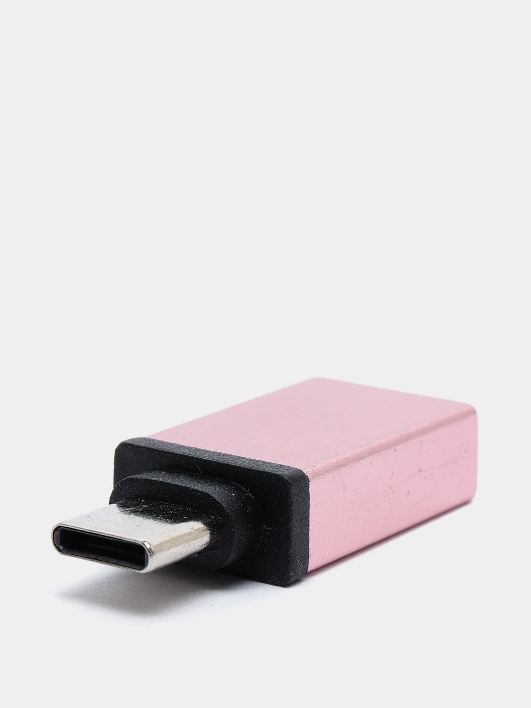 Розовый переходник отг OTG с Type-C на USB