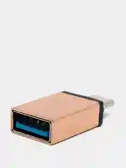 Золотой переходник отг OTG с Type-C на USB