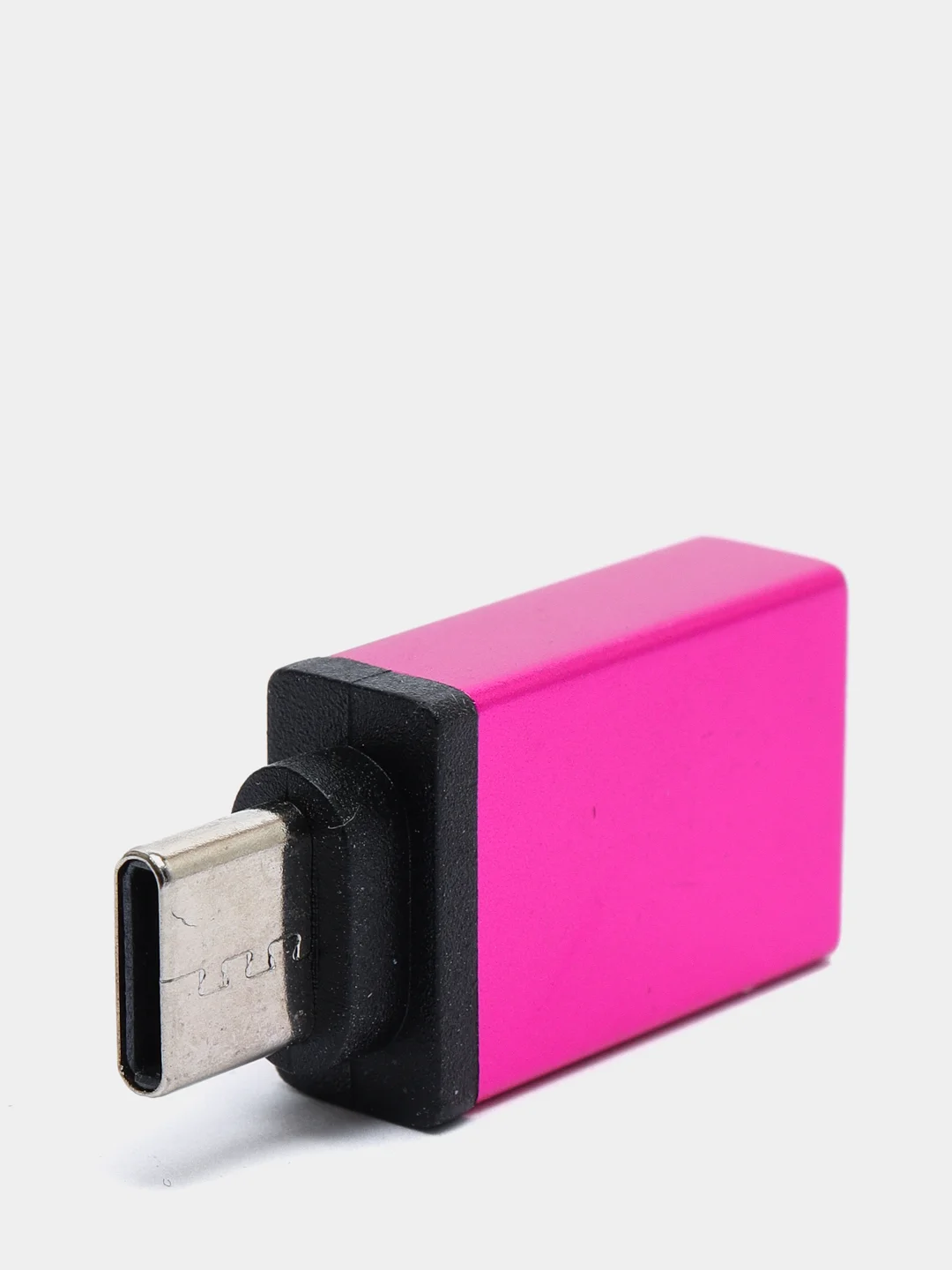 Фуксия переходник отг OTG с Type-C на USB