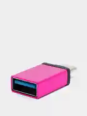 Фуксия переходник отг OTG с Type-C на USB