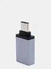 Серый переходник отг OTG с Type-C на USB
