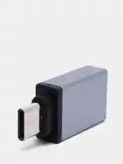 Серый переходник отг OTG с Type-C на USB
