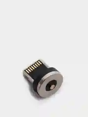Небесно-голубой кабель магнитный светящийся, коннекторы Lightning, Type-C, Micro-USB
