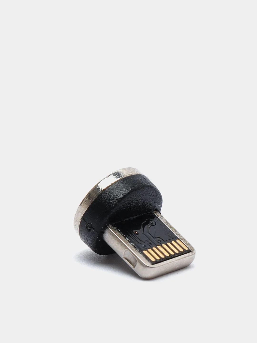 Небесно-голубой кабель магнитный светящийся, коннекторы Lightning, Type-C, Micro-USB