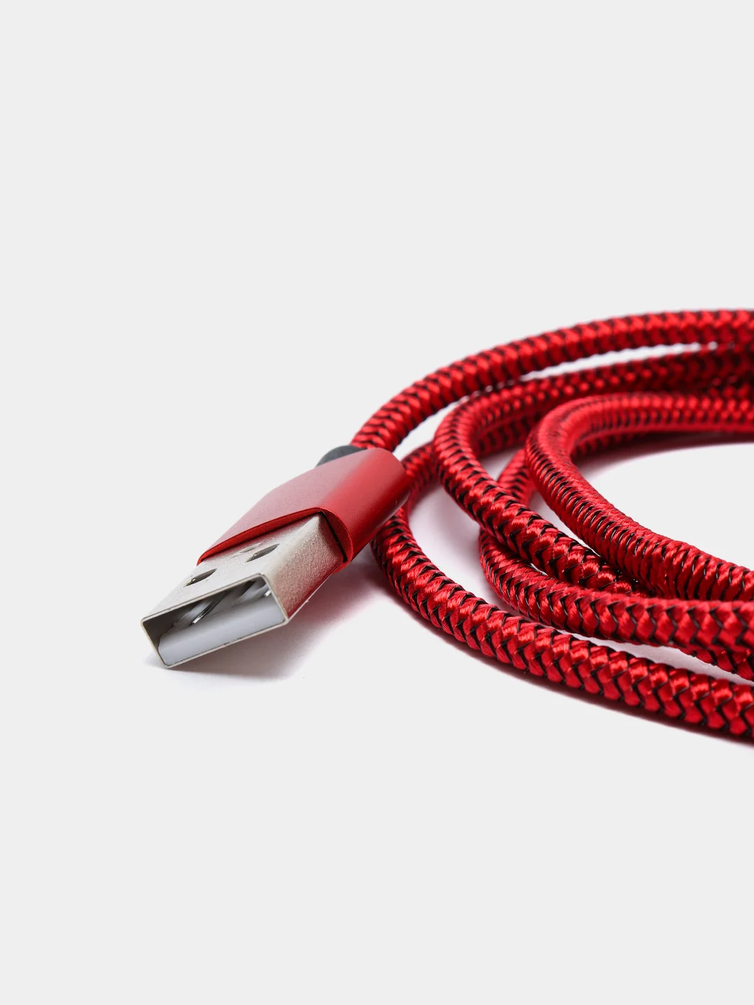 Красный кабель магнитный для зарядки телефона Apple Lightning, Type-C, Micro-USB