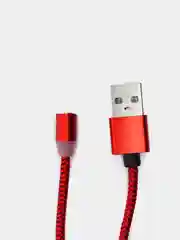 Красный кабель магнитный для зарядки телефона Apple Lightning, Type-C, Micro-USB