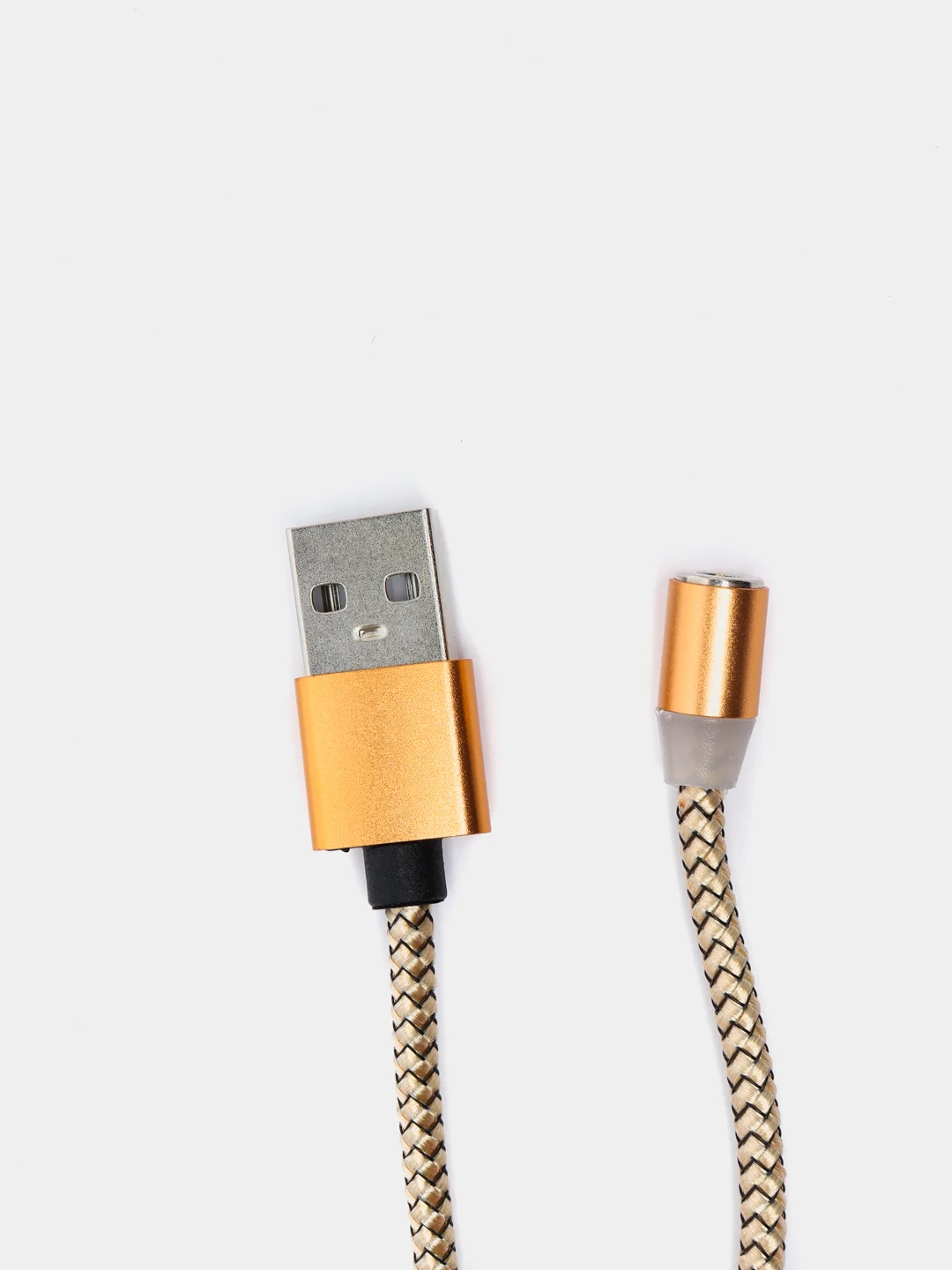 Золотой кабель магнитный для зарядки телефона Apple Lightning, Type-C, Micro-USB