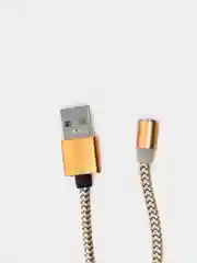 Золотой кабель магнитный для зарядки телефона Apple Lightning, Type-C, Micro-USB