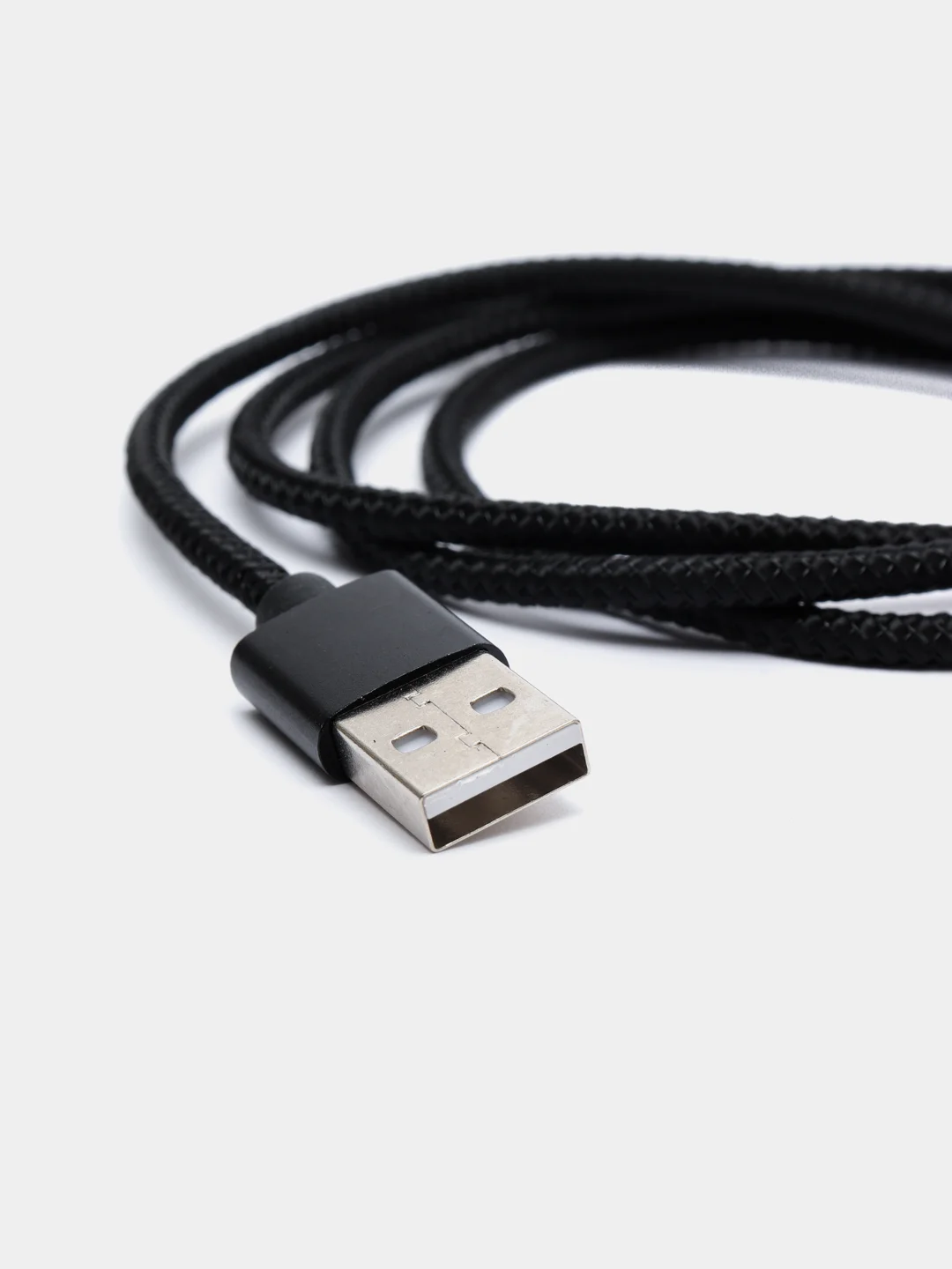 Черный кабель магнитный для зарядки телефона Apple Lightning, Type-C, Micro-USB
