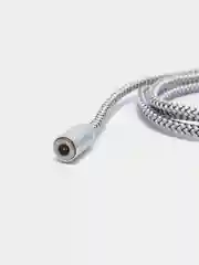 Серебряный кабель магнитный для зарядки телефона Apple Lightning, Type-C, Micro-USB
