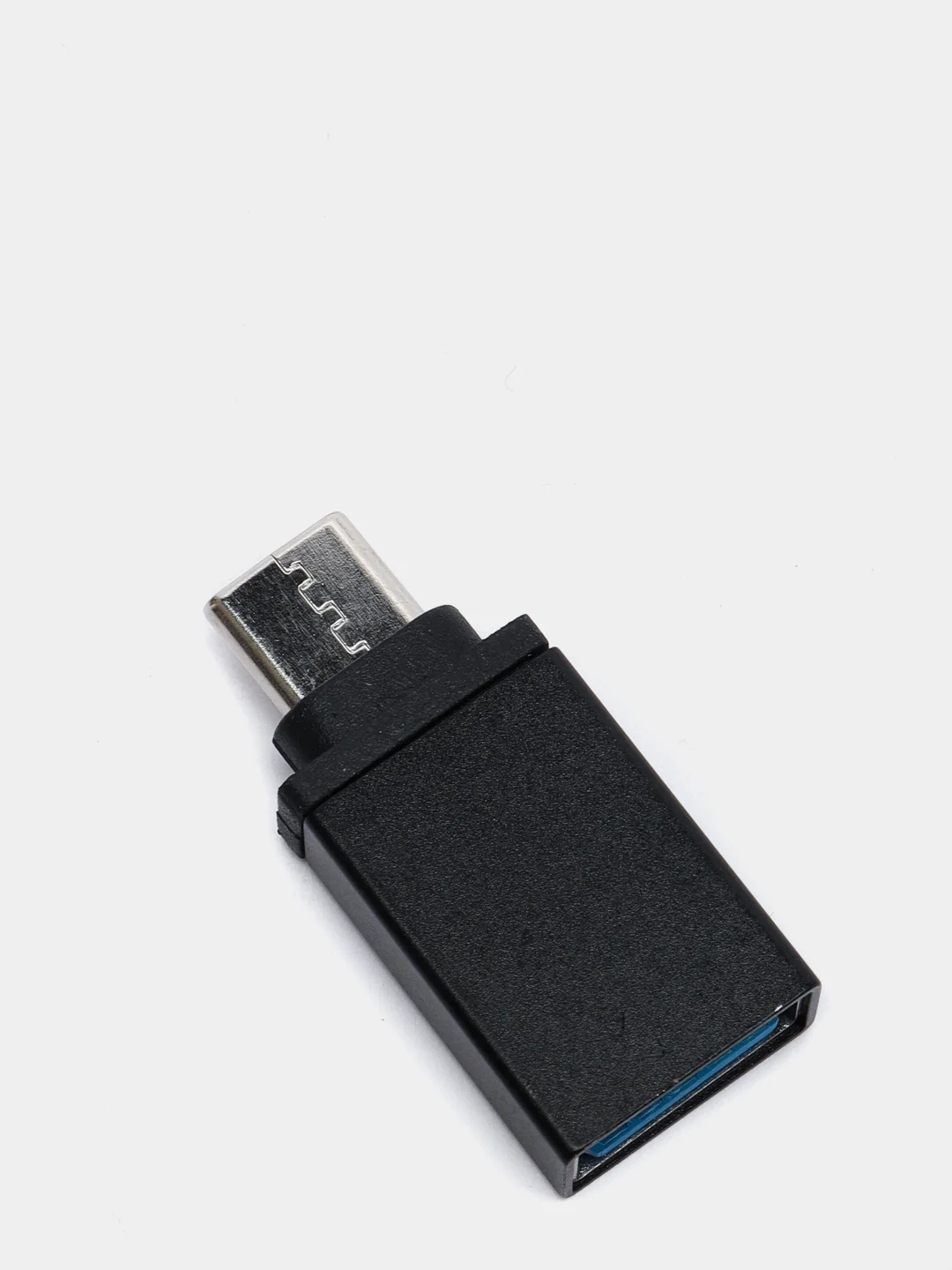 Черный переходник отг OTG с Type-C на USB