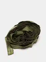 Зелёный хаки косая бейка, эластичная