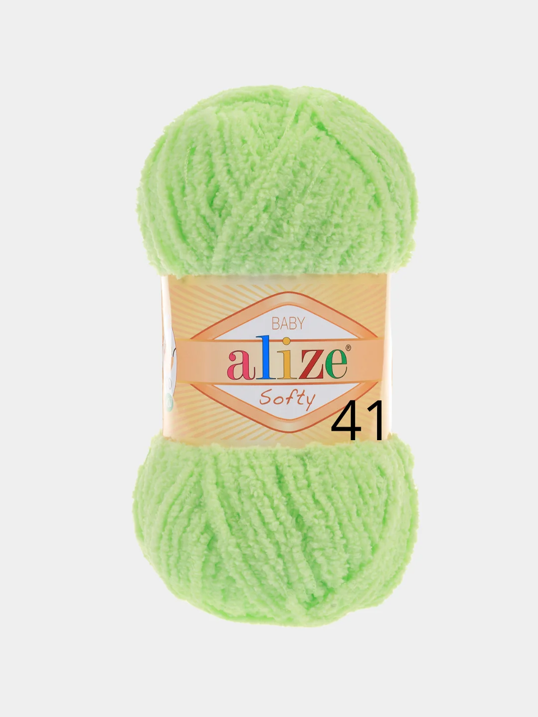 Лайм пряжа Alize Softy, 50 г 115 м, 100% полиэстер