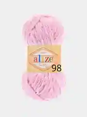 Розовый пряжа Alize Softy, 50 г 115 м, 100% полиэстер