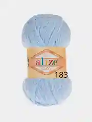 Голубой пряжа Alize Softy, 50 г 115 м, 100% полиэстер