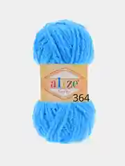 Лазурный пряжа Alize Softy, 50 г 115 м, 100% полиэстер