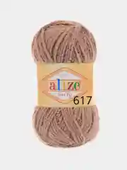 Коричневый пряжа Alize Softy, 50 г 115 м, 100% полиэстер