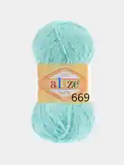 Бирюзовый пряжа Alize Softy, 50 г 115 м, 100% полиэстер